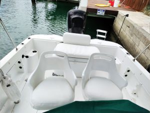 Reupholstered Boat Seats